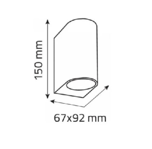 ST5023 Up/Down Wall Light RND