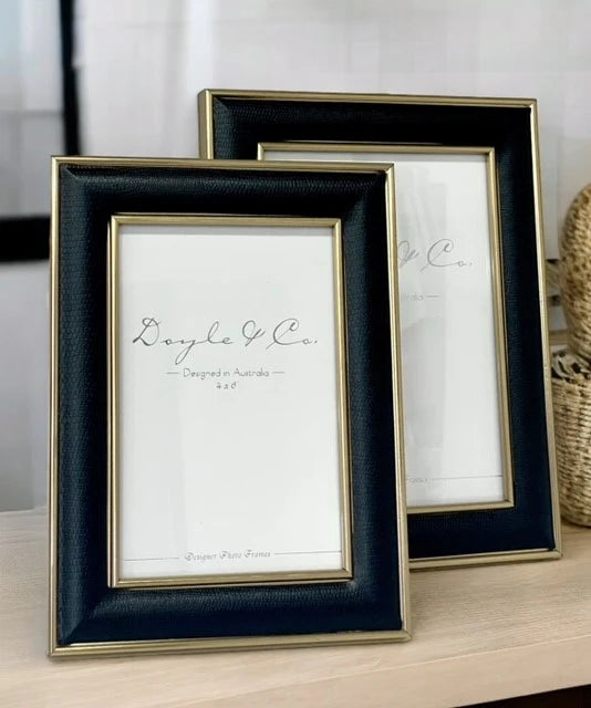 Black and Gold Reptile Print Frame