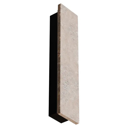 Calibo Orville 450mm Slim Travertine Wall Light IP65