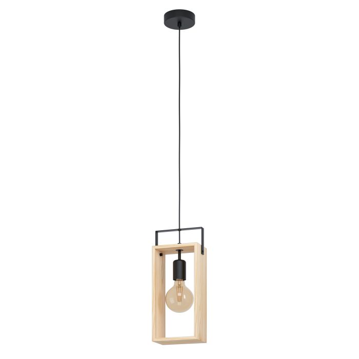 Famborough Single Wooden Pendant