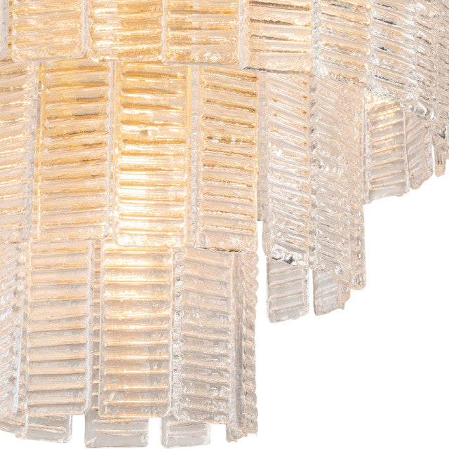 Alara 5 Light Chandelier Satin Brass - Convertible Flush Mount