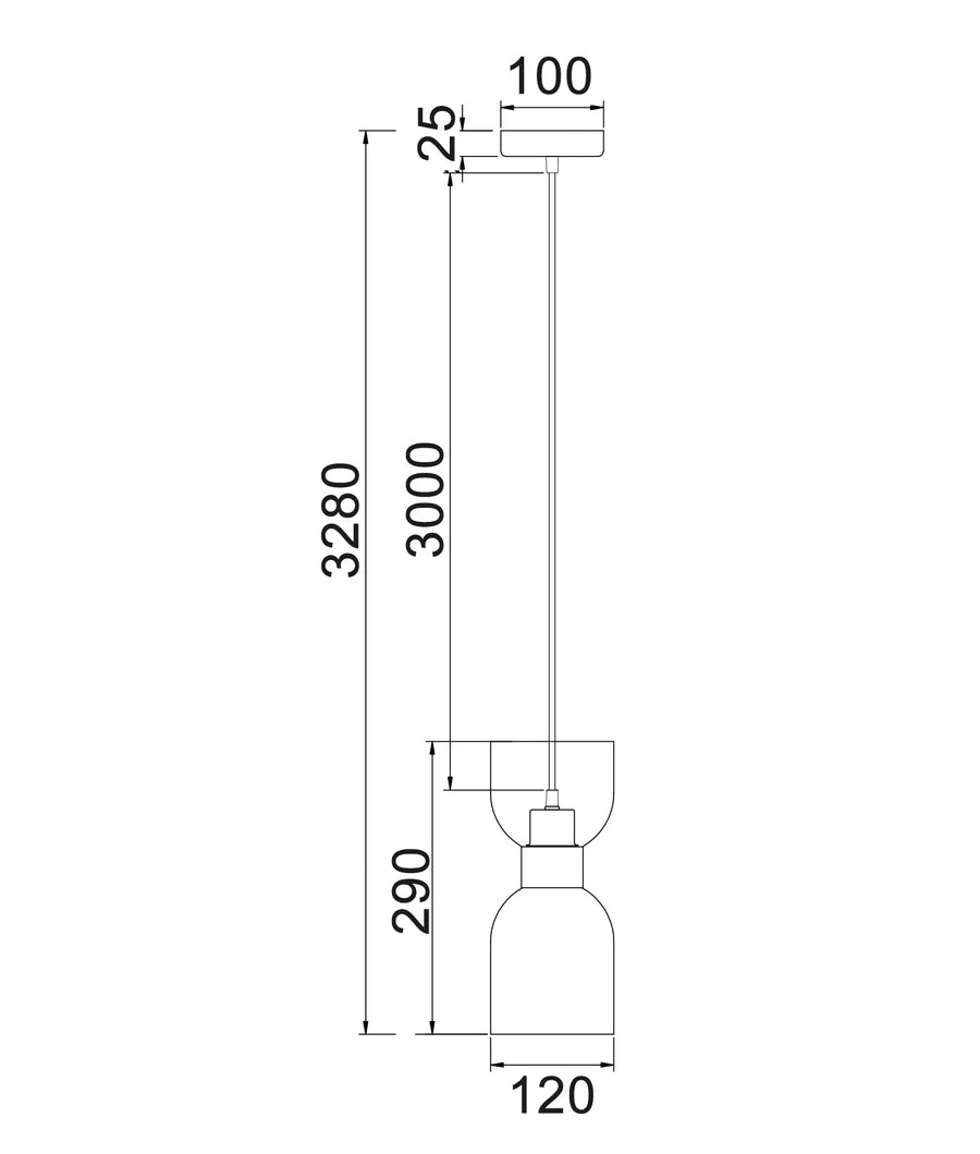 Clessidra Single Pendant