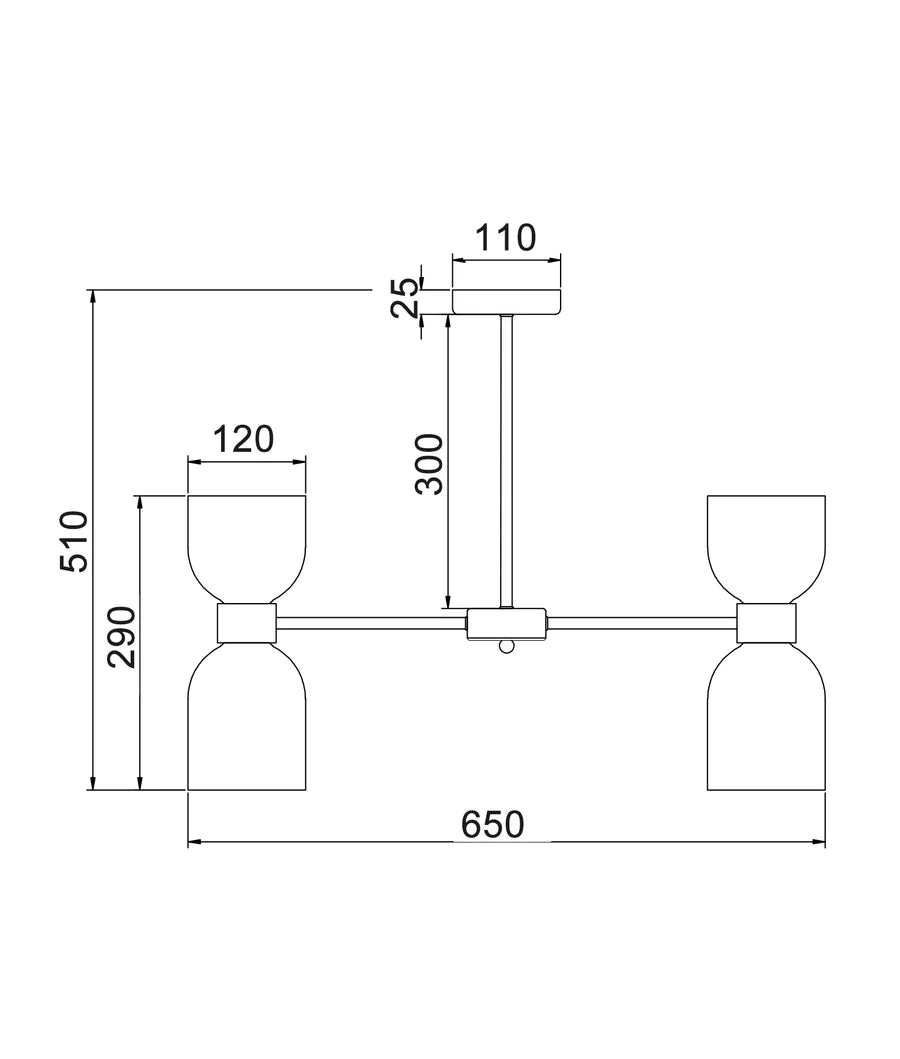 Clessidra 12 Light Round Pendant