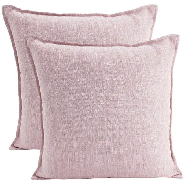 Linen Baby Pink Cushion