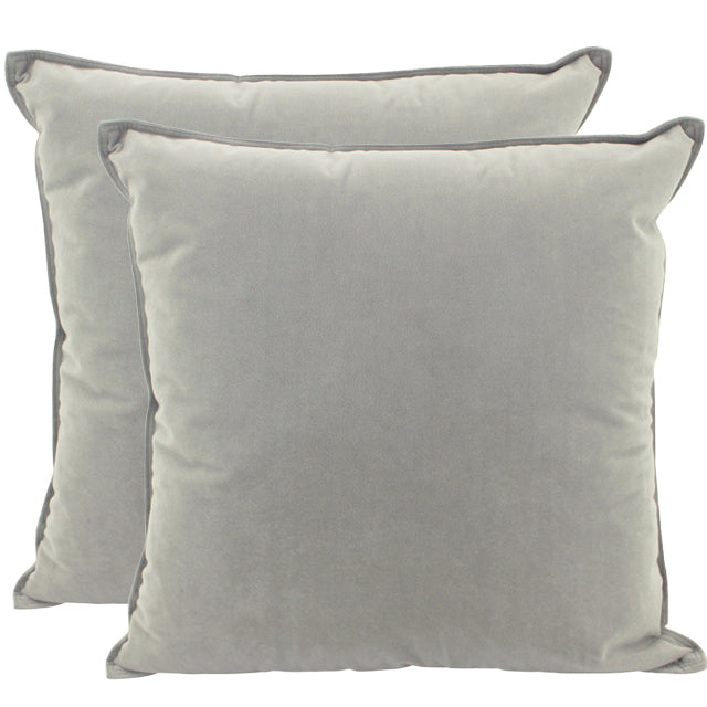 Velvet Light Grey Cushion