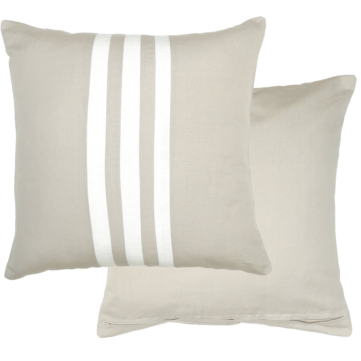 Quill Beige & White Cushion
