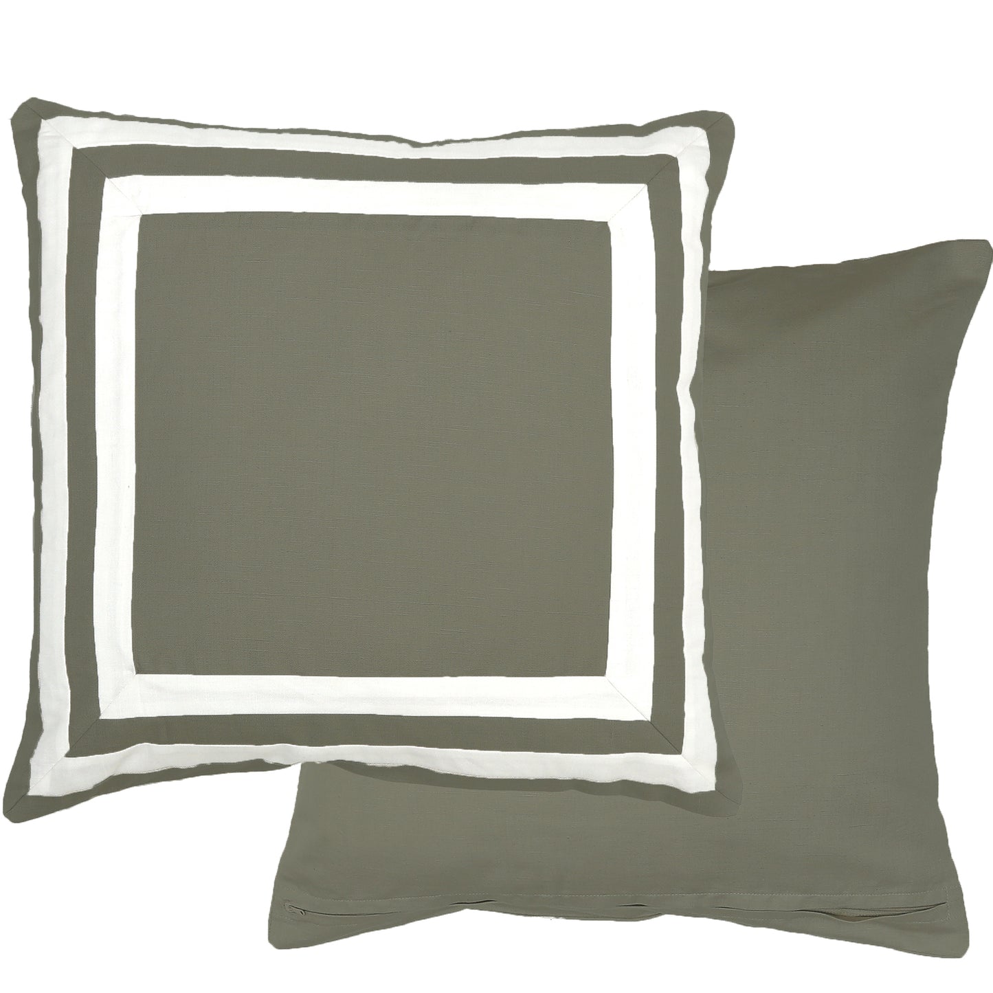 Omen Olive & White Cushion