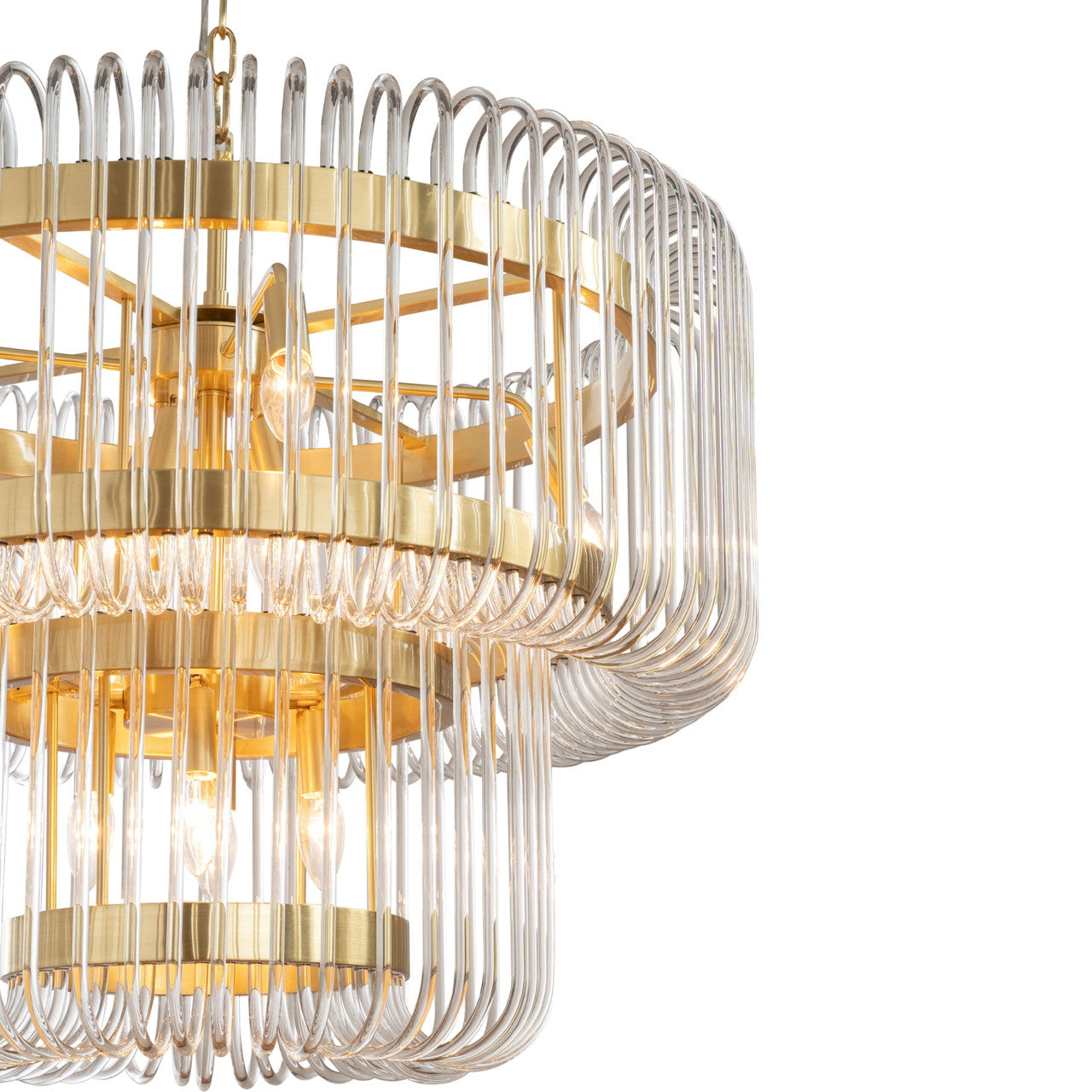 Collette 13 Light Satin Brass