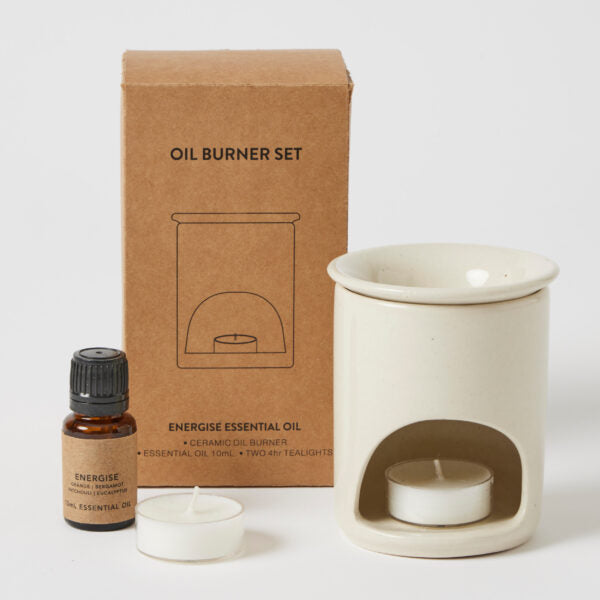 Ritual Oil Burner Gift Set White