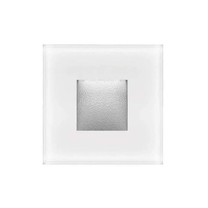 Zone 2 Frosted Glass Square LED Step Light