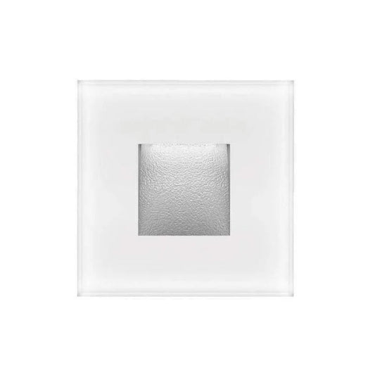 Zone 2 Frosted Glass Square LED Step Light