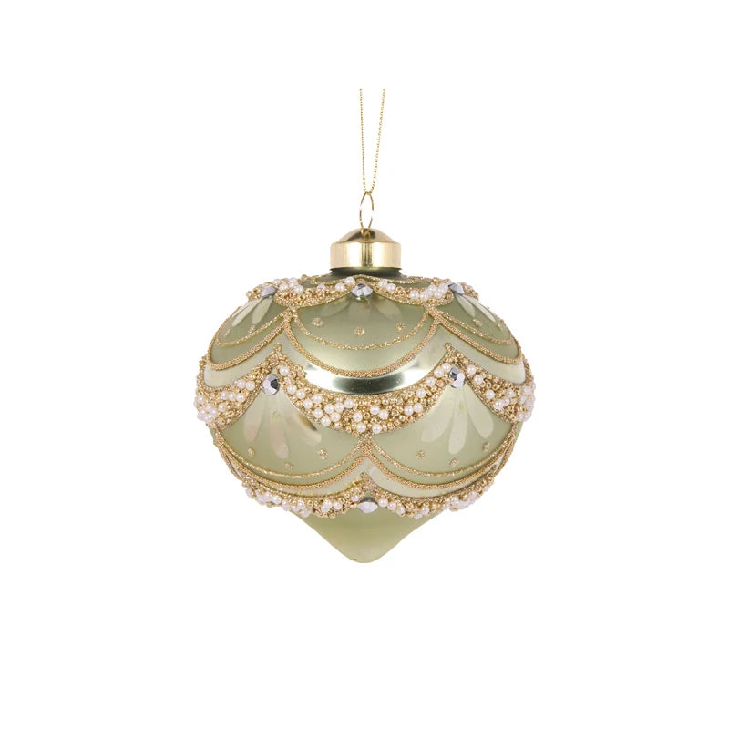 Mint Embellishment Scallop Onion Bauble