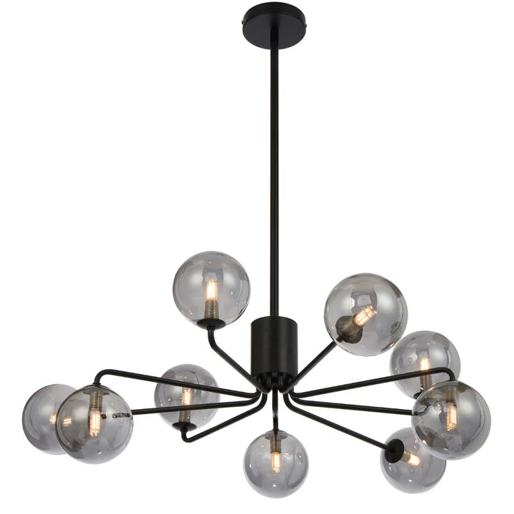 Felton 9 Light Pendant Black