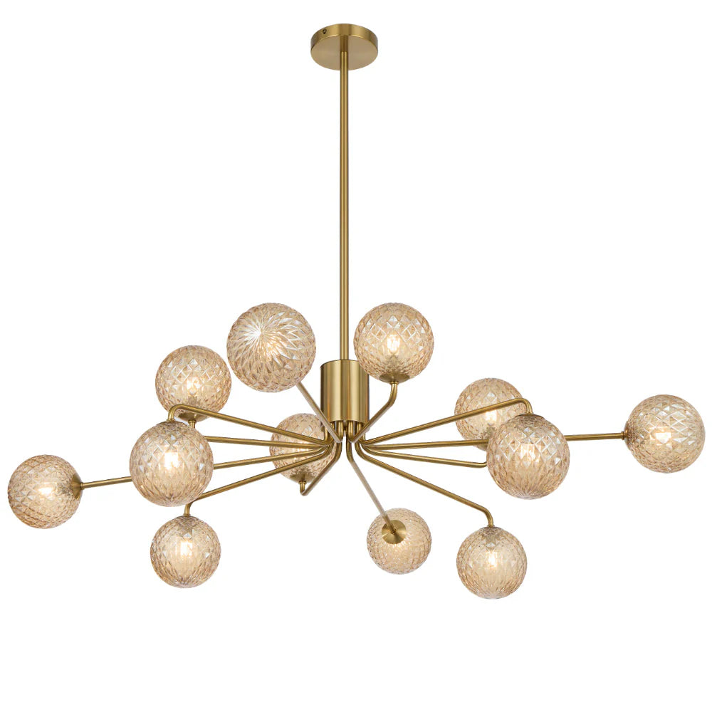 Felton 12 Light Pendant Antique Gold