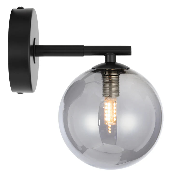 Felton 1 Wall Light Black