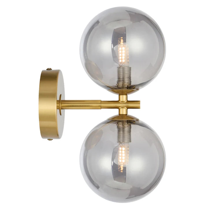 Felton 2 Wall Light Antique Gold