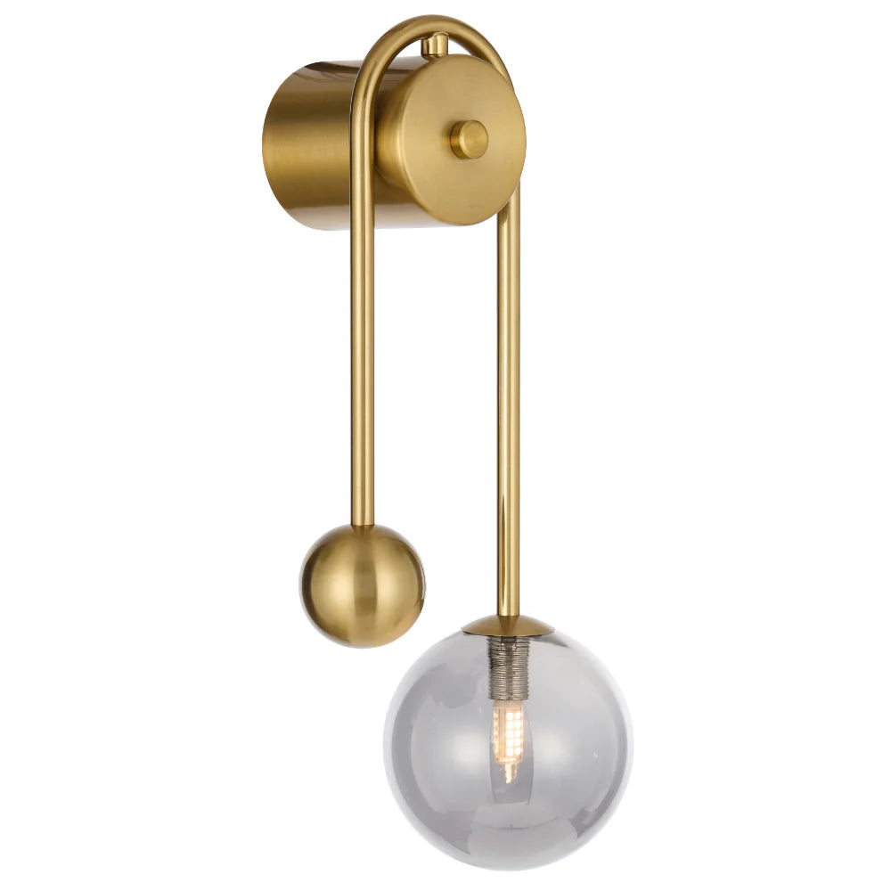 Felton Arm Wall Light Antique Gold