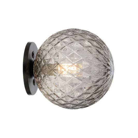 Gaston Black Wall Light