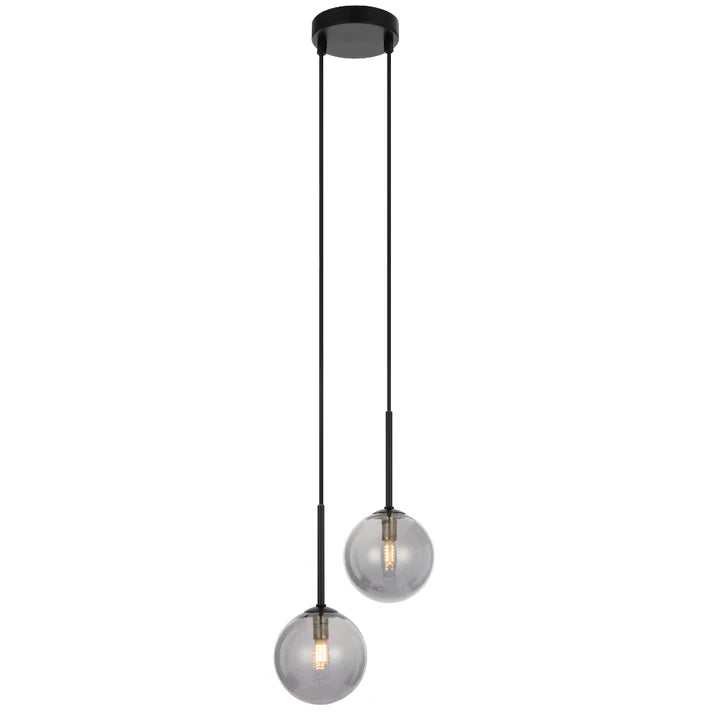 Gaston 2 Light Black Pendant