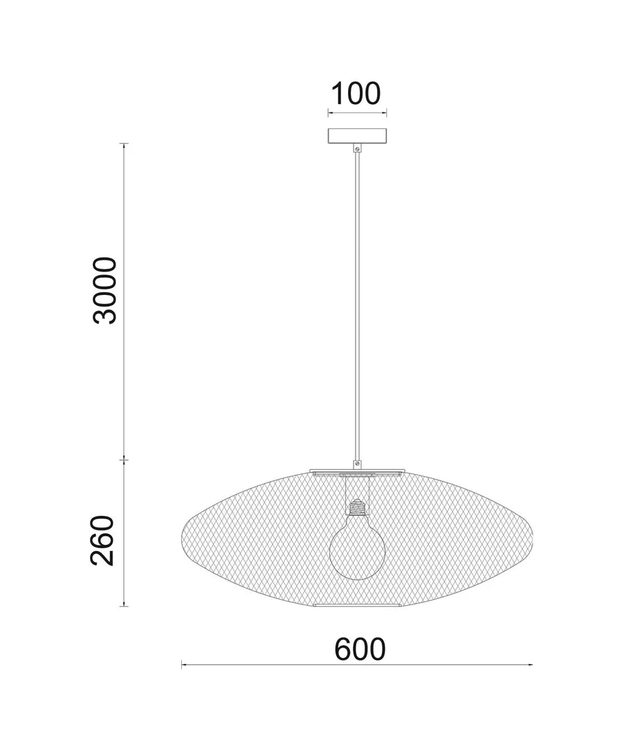 Golpe Oval Pendant Large