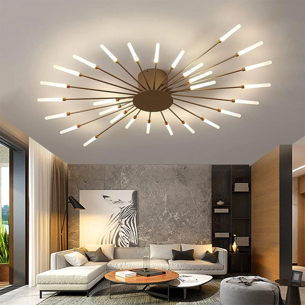 Girandola 28 Light LED Flush Ceiling Light