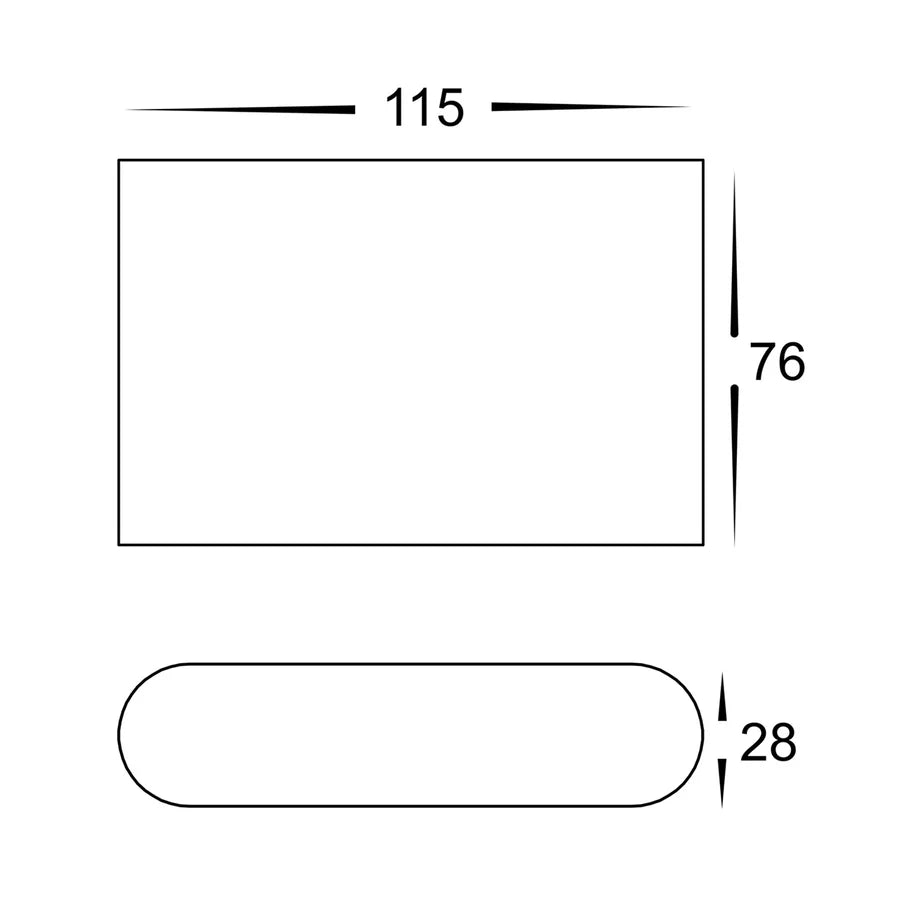 Lisse 4w Down Only LED Wall Light