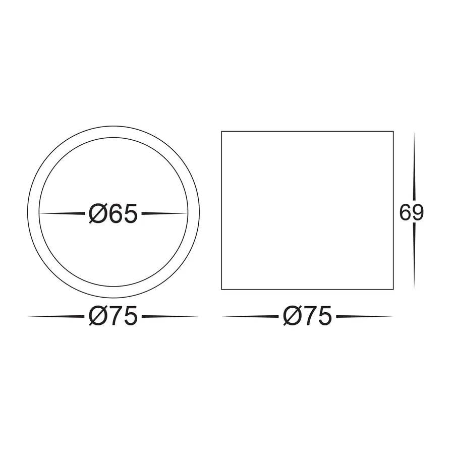 Nella 7w Surface Mounted LED Downlight
