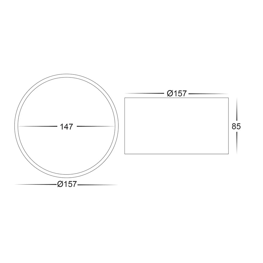 Nella 18w Surface Mounted LED Downlight