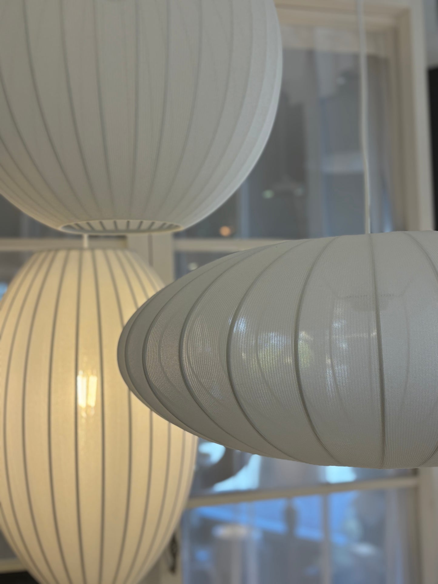 White Fabric Lantern Collection