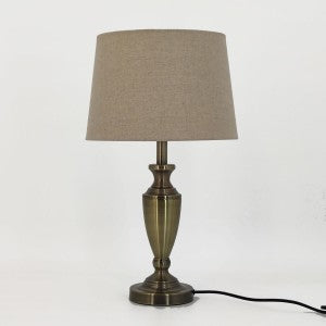 Antique Brass Touch Lamp