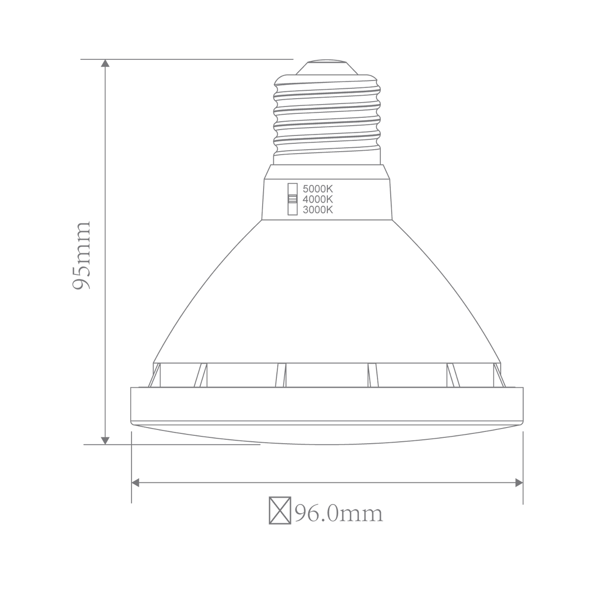 Key Par30 TRIO LED Globe