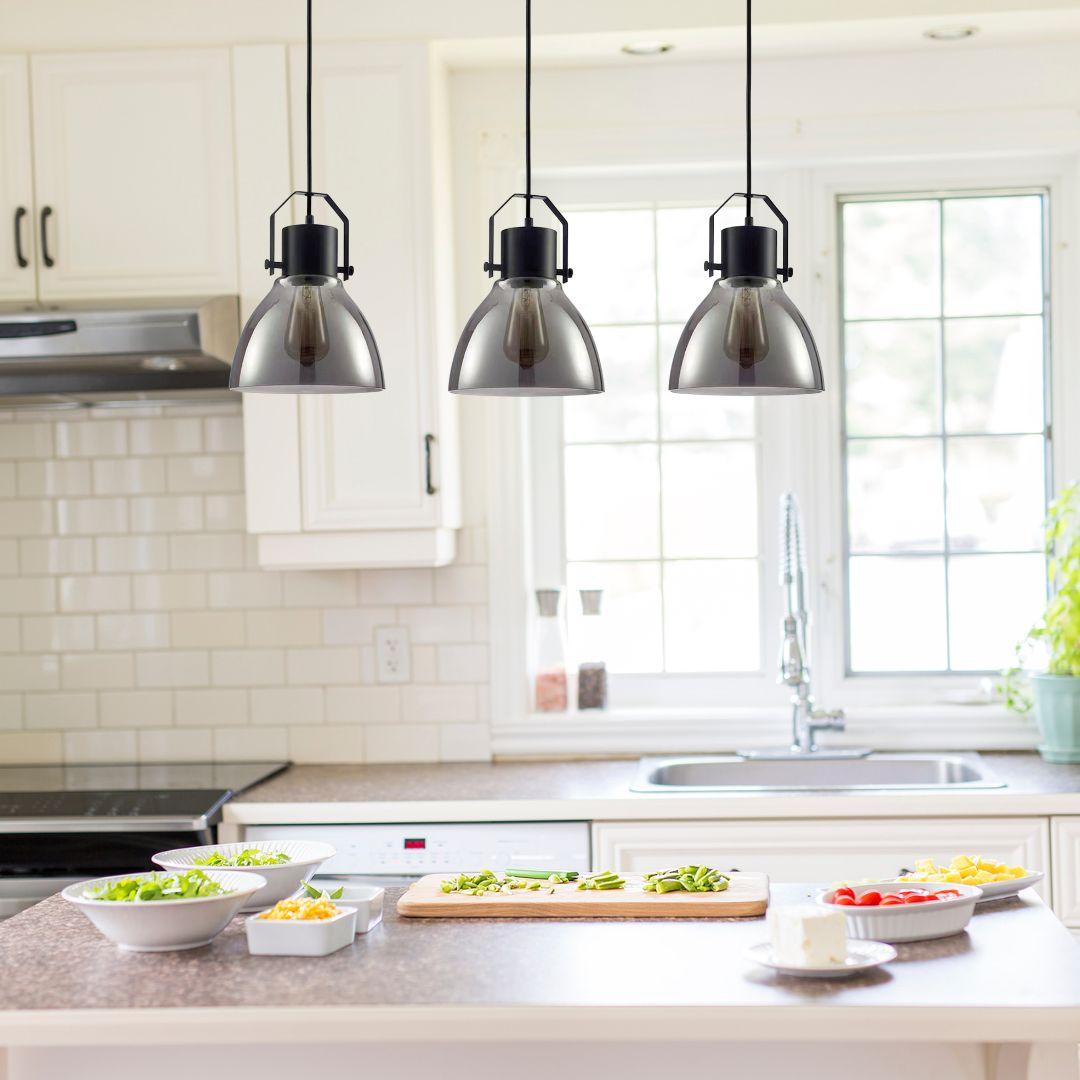 LAMPO Matte Black Pendant Light - 3 Light LED ** New Arrival ** - V&M IMPORTS Australia