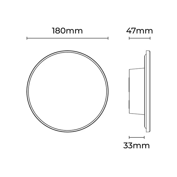 Orlan 18cm LED Tri-Colour Wall Sconce