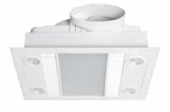 Linux DC – 3 in 1 Bathroom Heater and Exhaust Fan with Tricolour LED Light