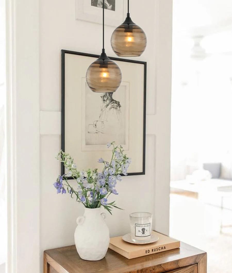 Marbre Single Glass Pendant