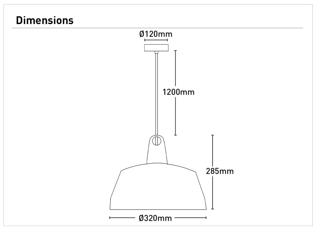 Morrissey 1 Light Pendant Large