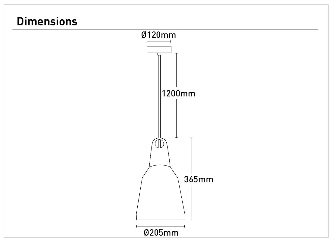 Morrissey 1 Light Pendant Small