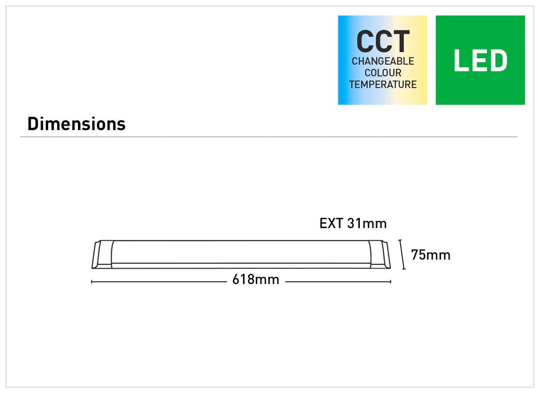 Neo 28w LED Batten