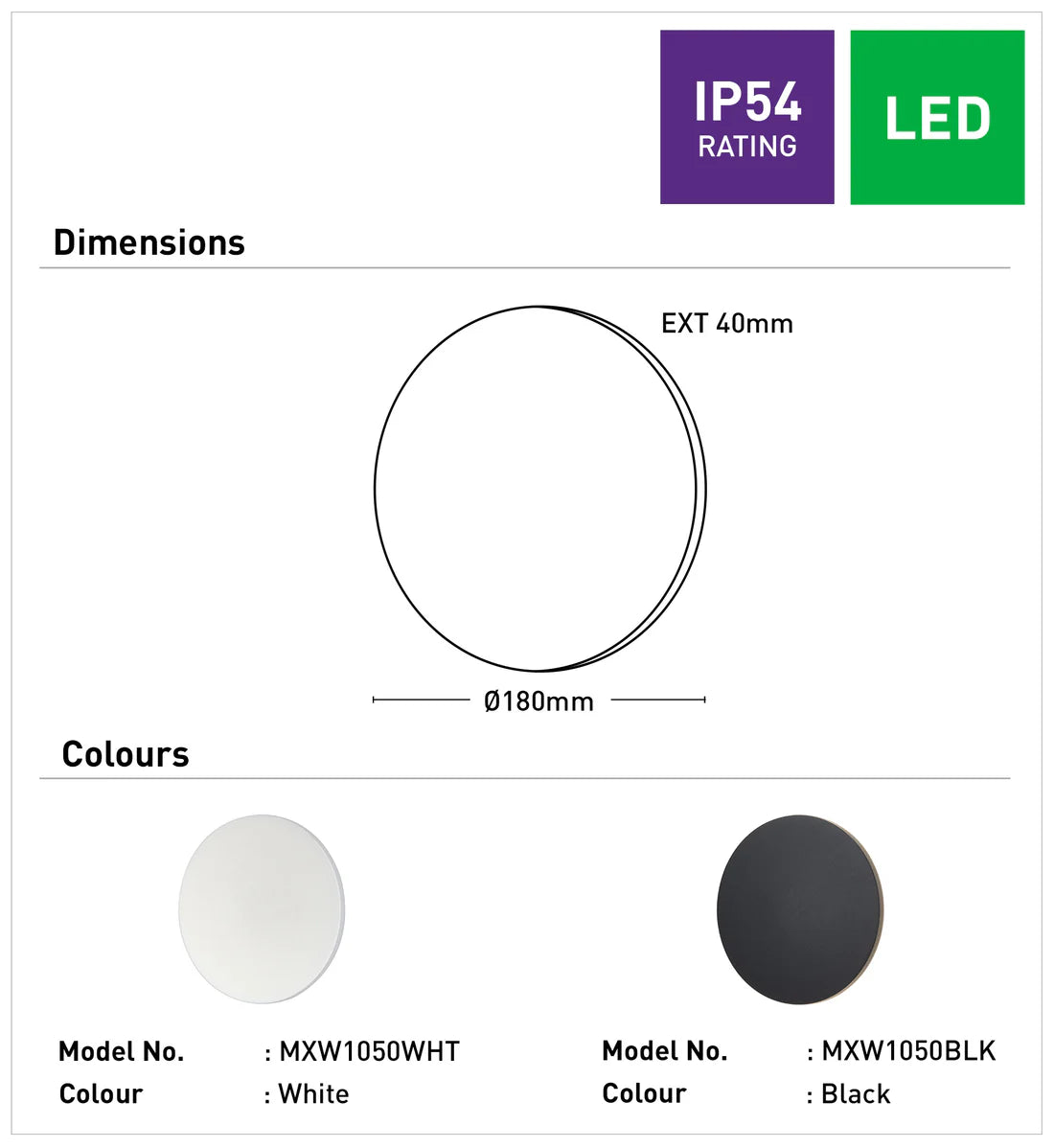 Bond 9w LED Wall Light