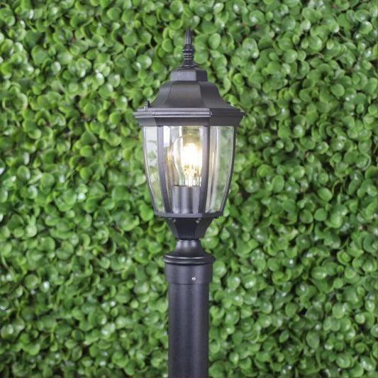 Highgate Post Top Outdoor Light Matt Black