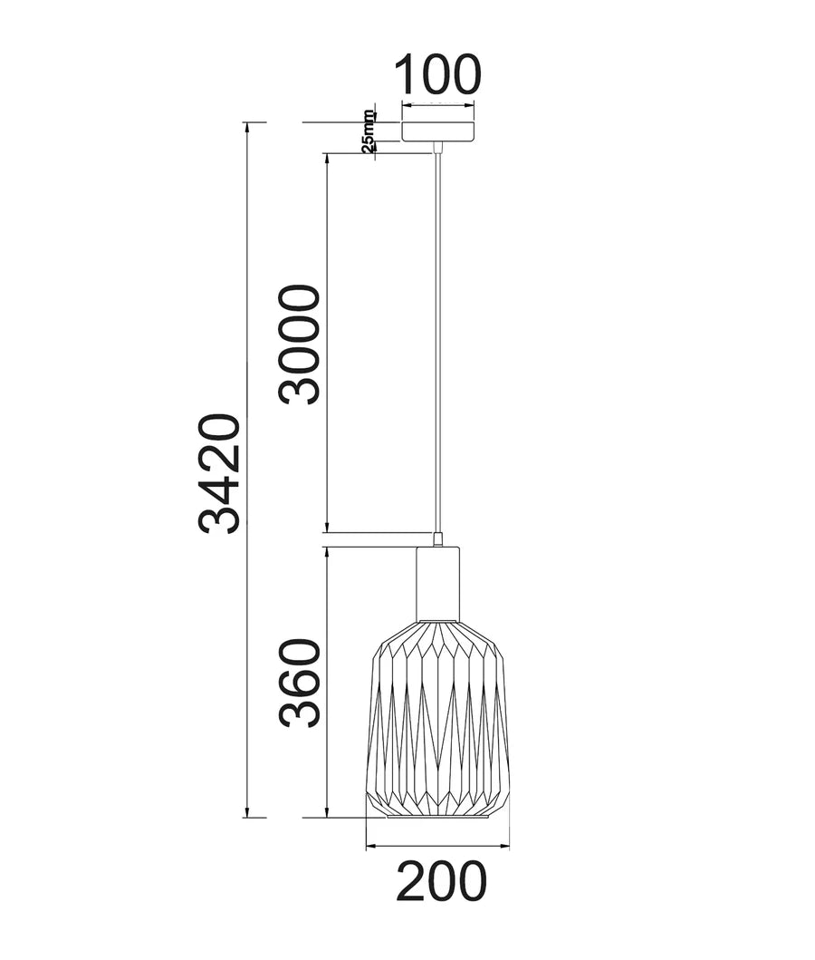 PAPEL3 Single Pendant