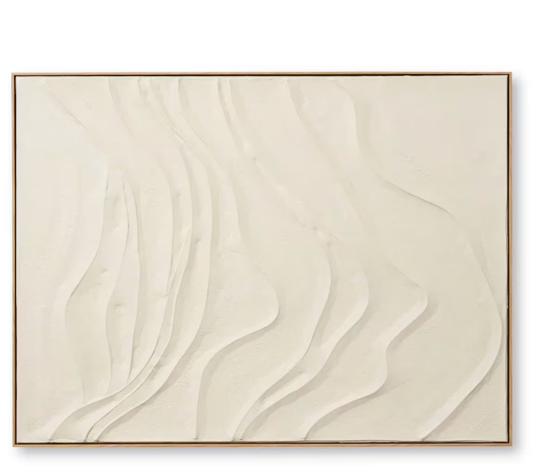 Wavy Hand Painted Wall Art