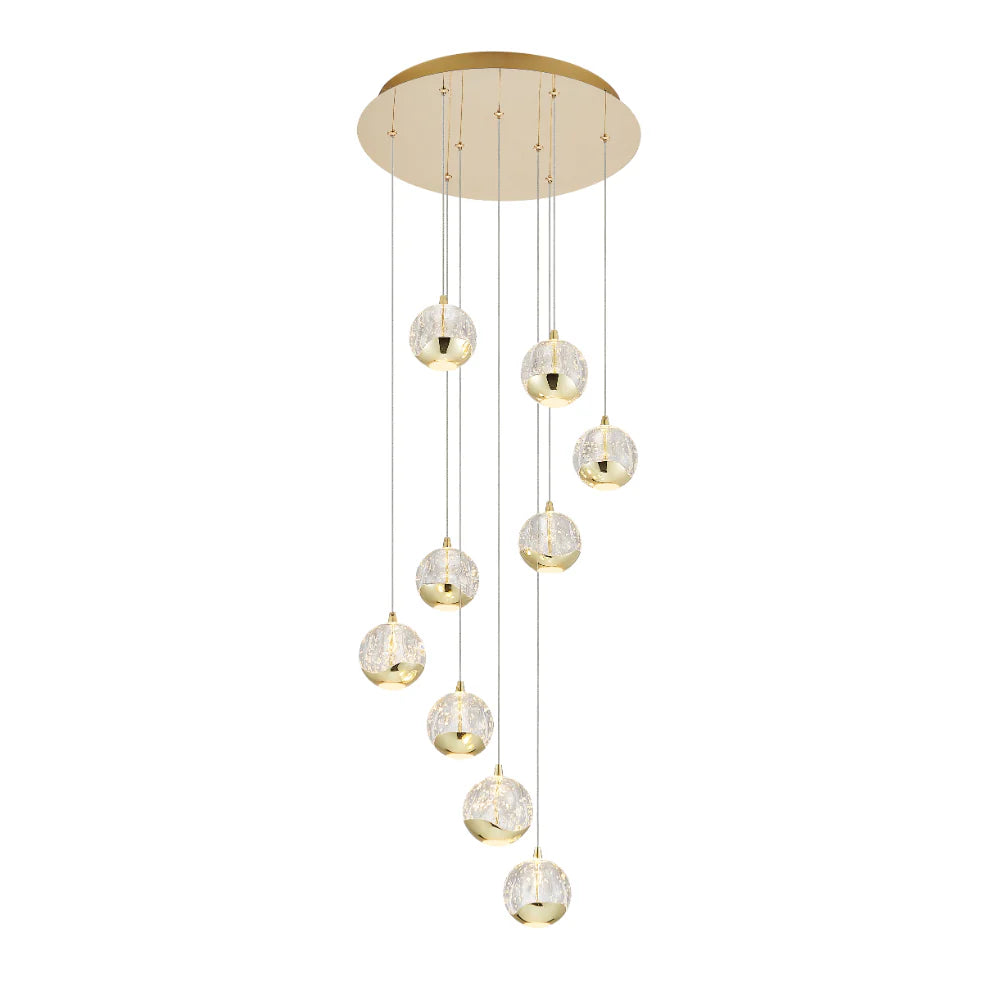 Segovia 9 Light Drop Pendant