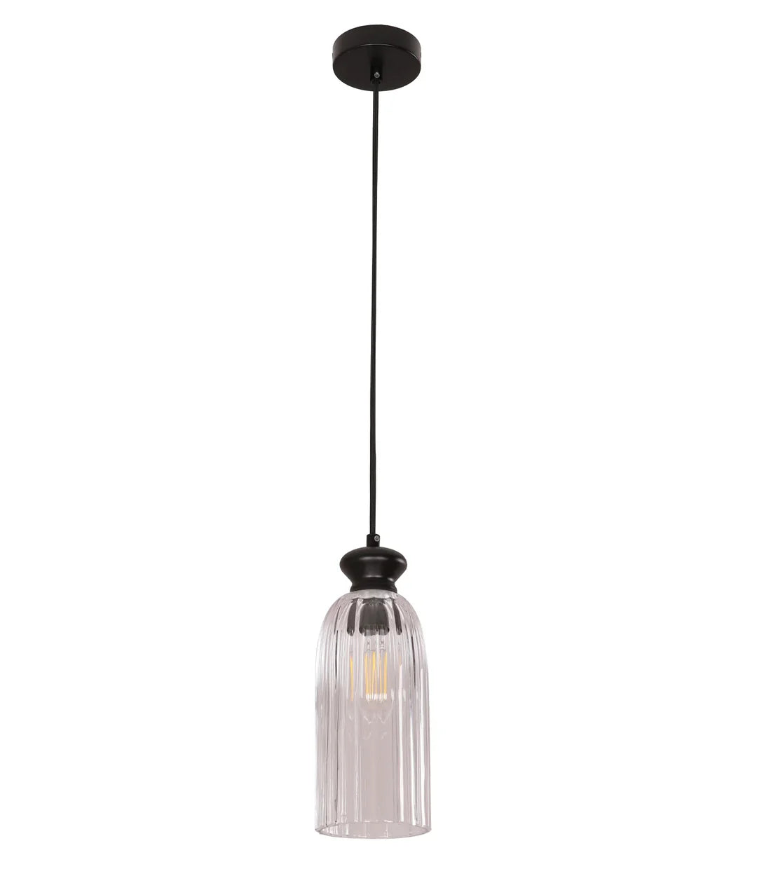 SINO Ellipse Clear Glass Shade Pendant