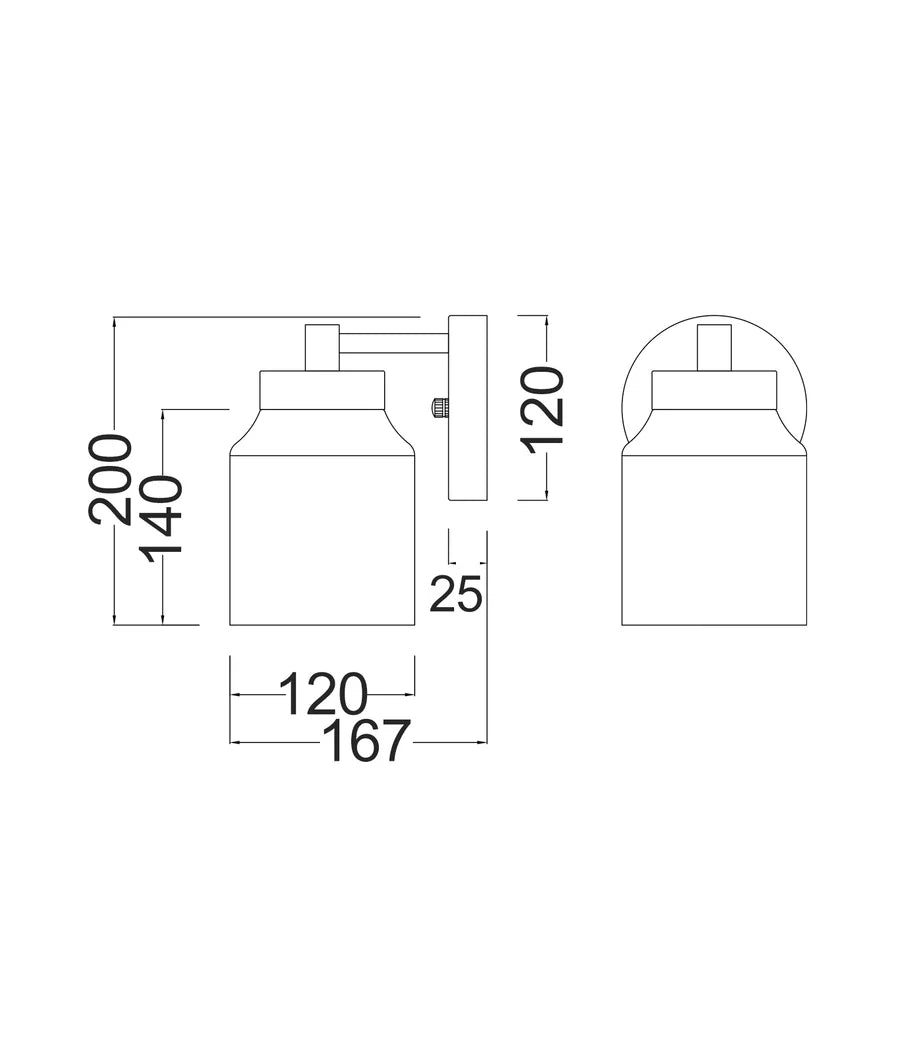 Tufo Alabaster Single Wall Light