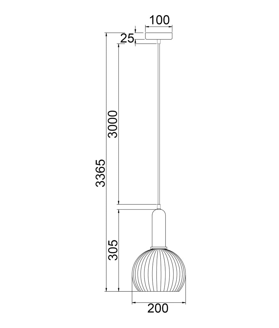 Vintaj1 Glass Pendant
