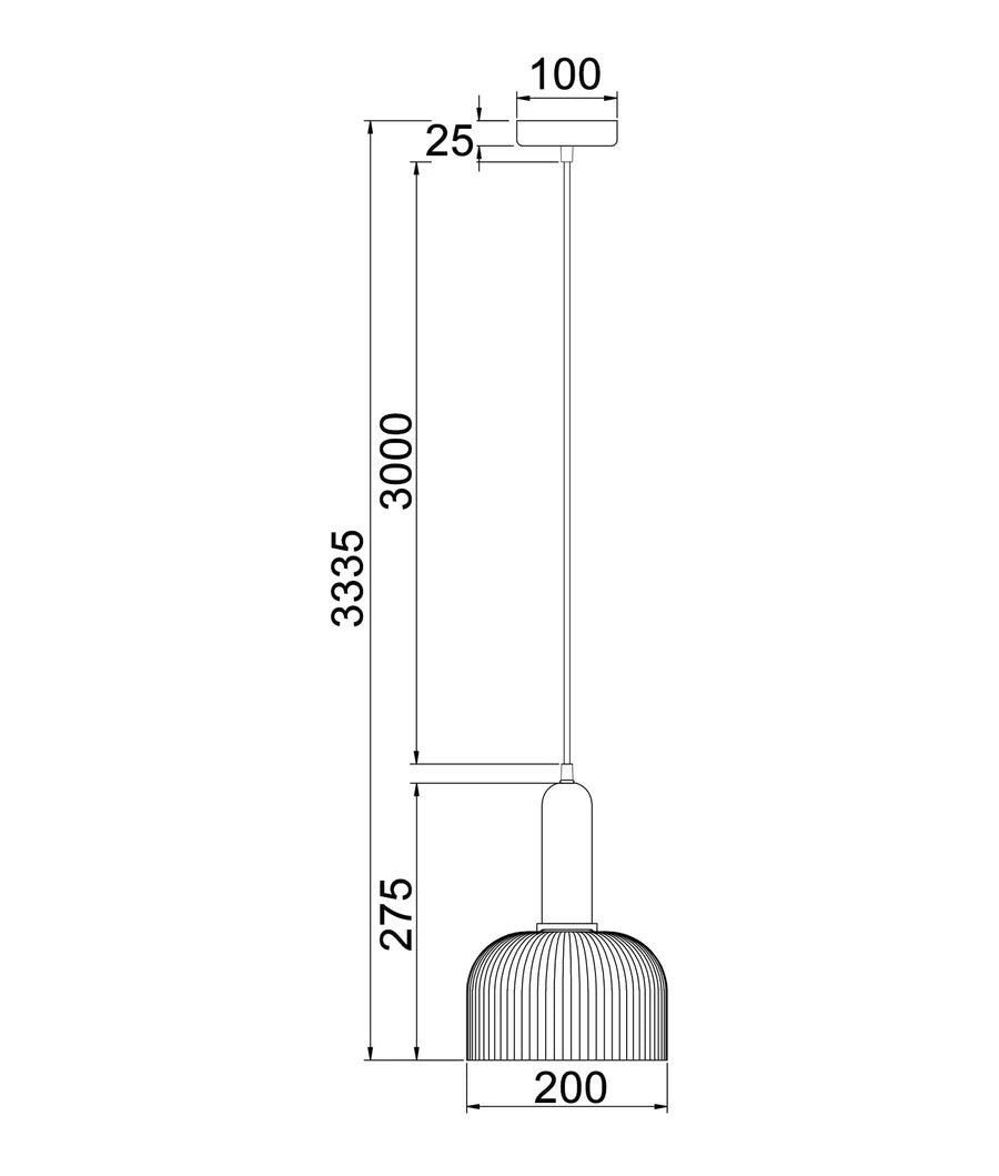 Vintaj14 Glass Pendant