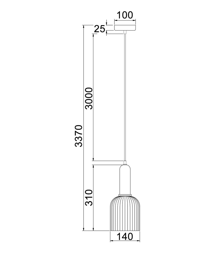Vintaj7 Glass Pendant