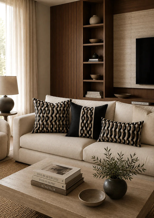 Royale Belmont Black 50x50 Cushion