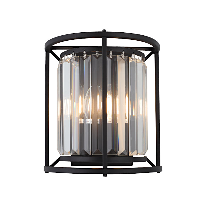 Amelia 2 Light Crystal Wall Light